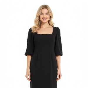 David Meister size 4 vintage black cocktail dress